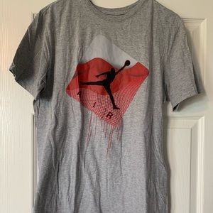 Jordan grey logo t shirt